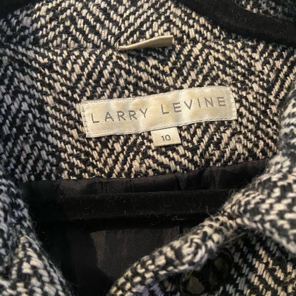 Vintage Larry Levine Wool Coat Size 10 - Picture 4 of 4